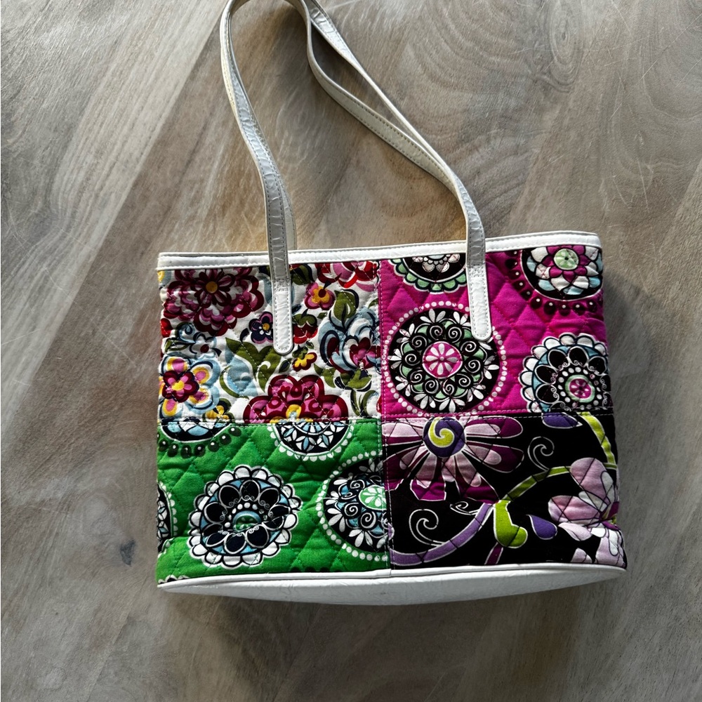 Vera Bradley retired patchwork tote bag